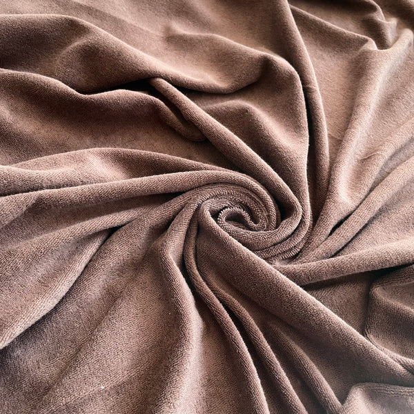 Organic Cotton Knitted Terry Cloth - Chestnut
