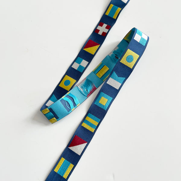 Raphael : Sailor Dog Nautical Flag ribbon
