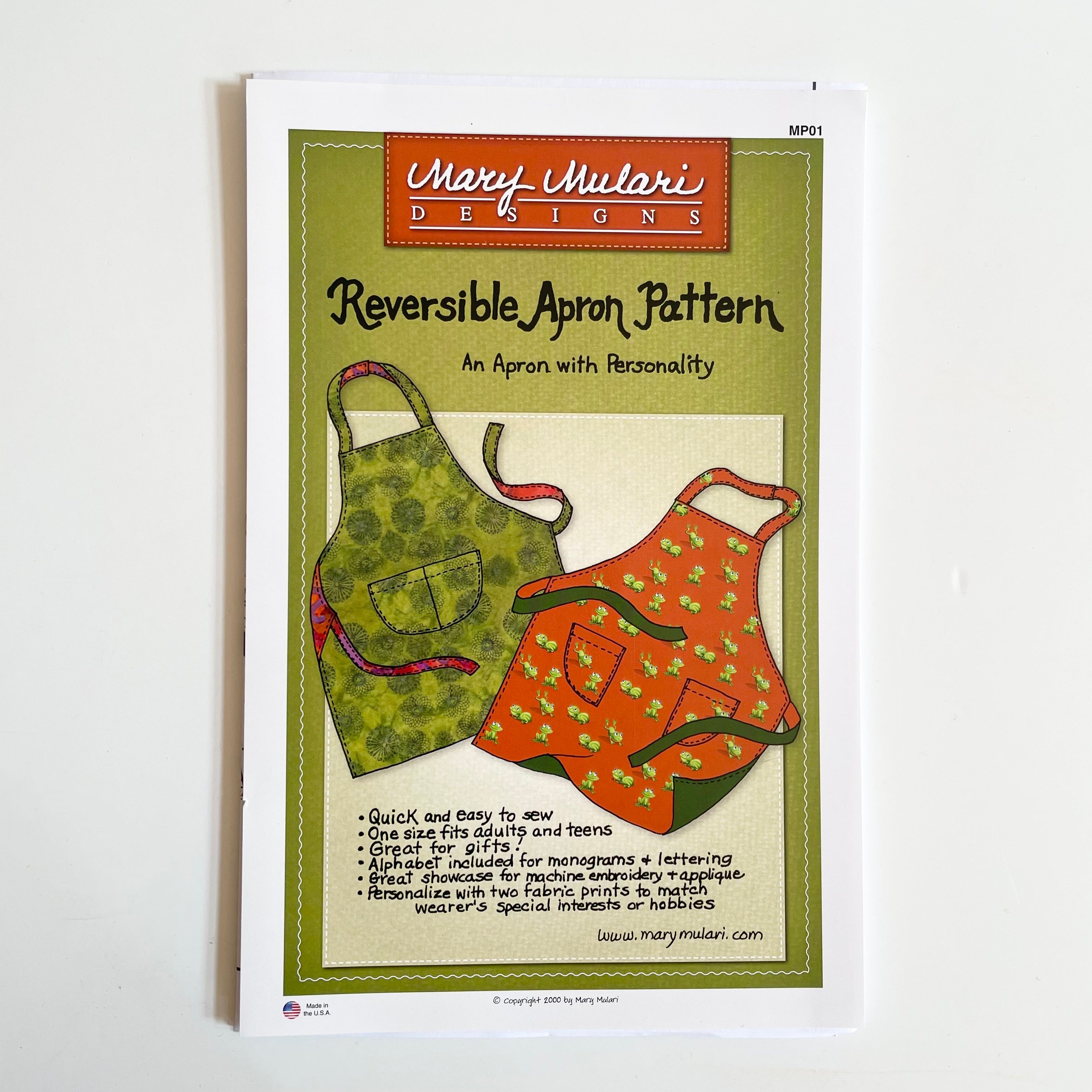 Mary Mulari : Reversible Apron