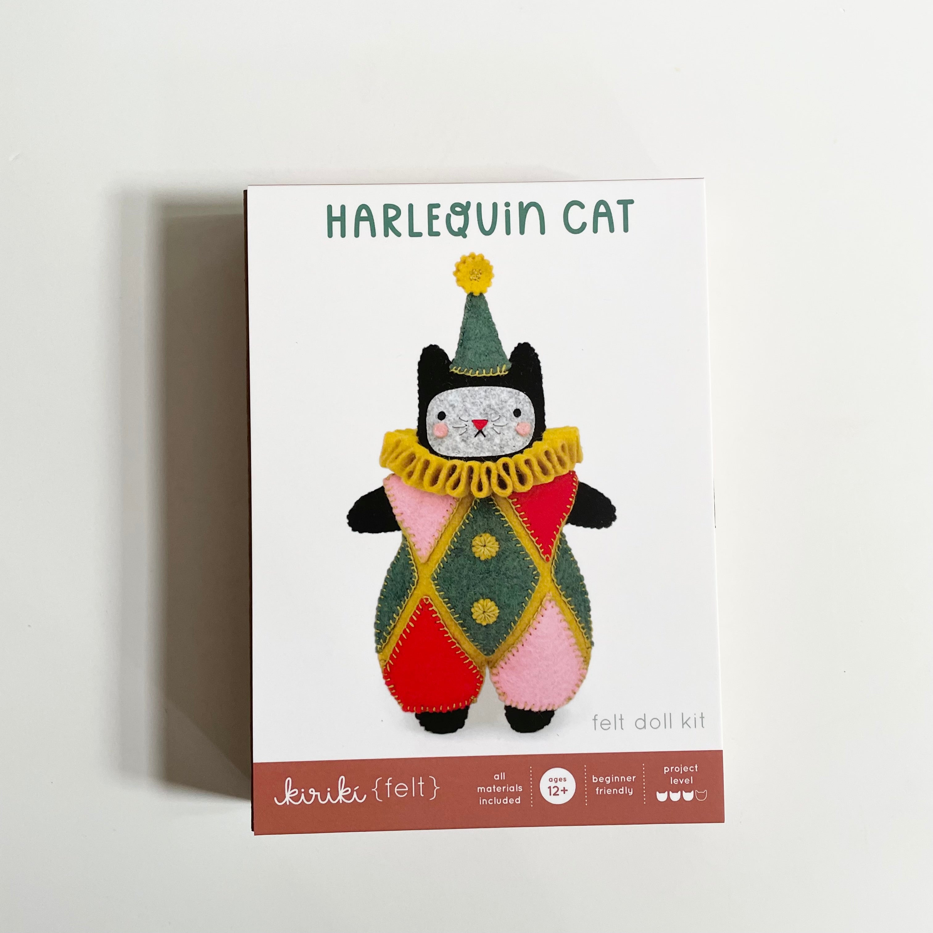 Kiriki Felt Doll Kit - Harlequin Cat