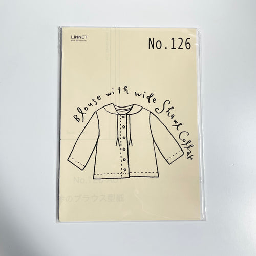 Linnet Pattern No. 126 : Blouse with Wide Shawl Collar