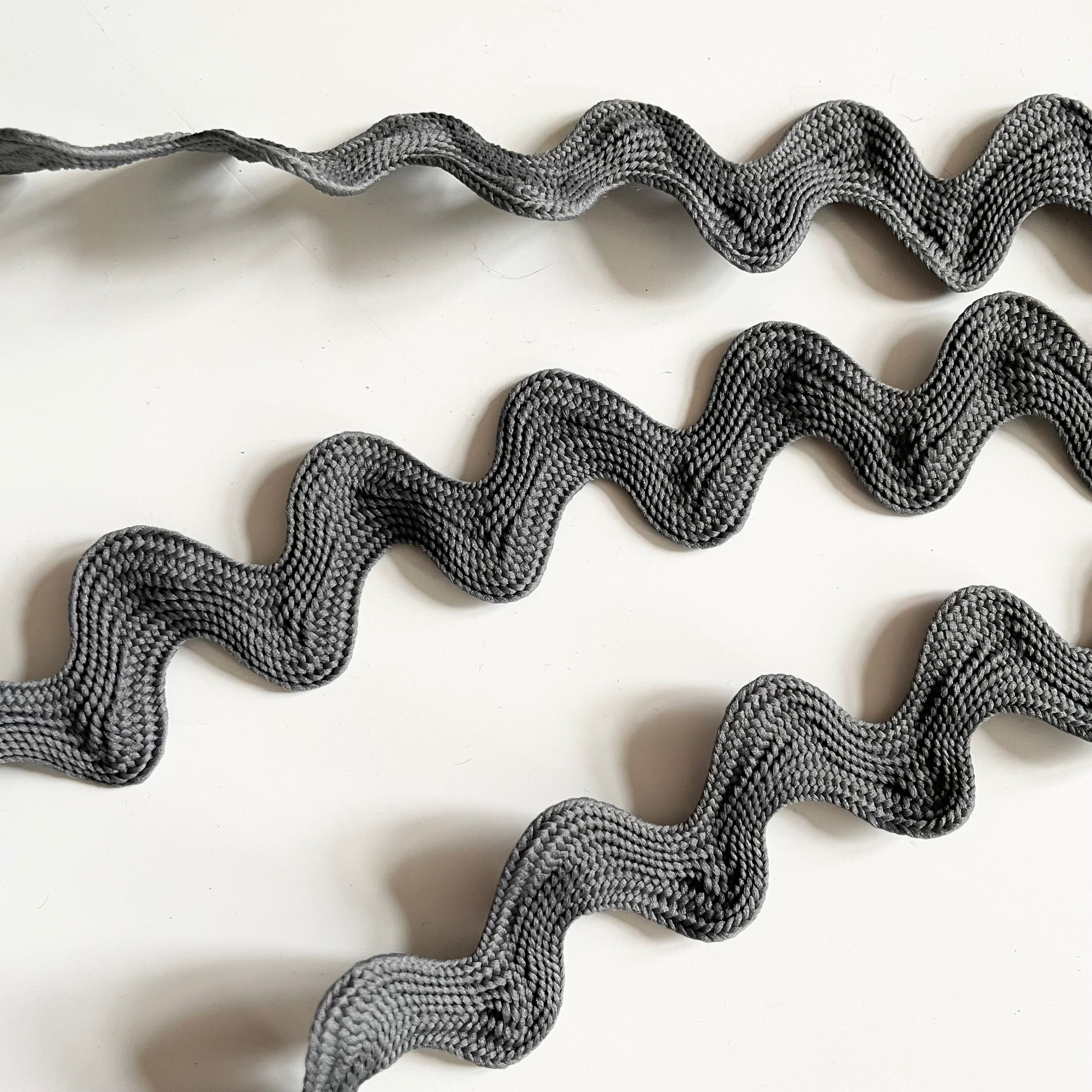 Wide Ric Rac - Dark Gray