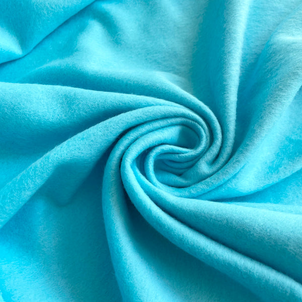 Organic Cotton Sweatshirt Fleece - Blue Atoll