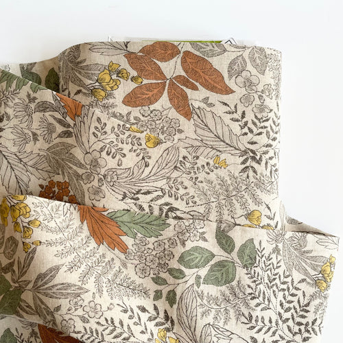 Hokkoh  Linen / Cotton Sheeting - Botanical Sketchbook
