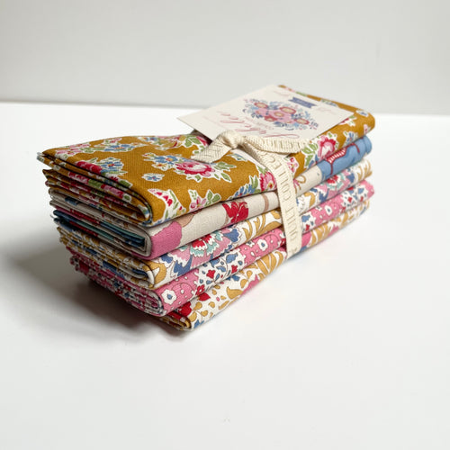 Tilda : Fat Quarter Bundle - Jubliee Mustard / Pink