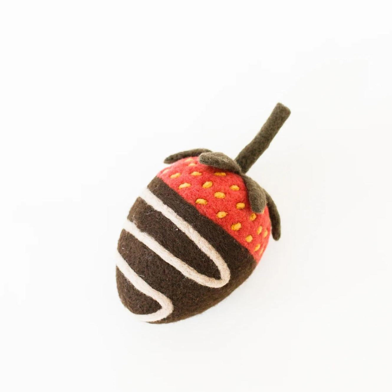 needle felted strawberry