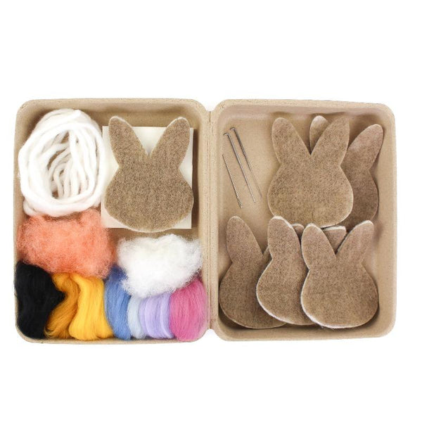 Sheep Creek Studio bunnies needle felting kit