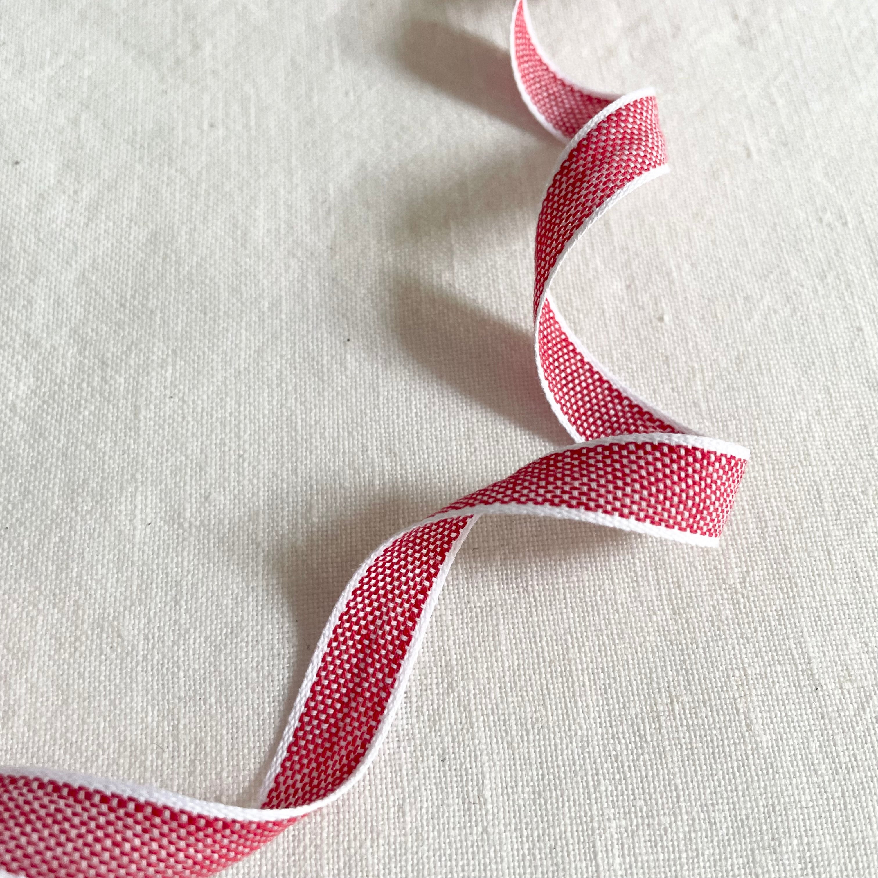 Studio Carta Drittofilo Cotton Ribbon - Red / White