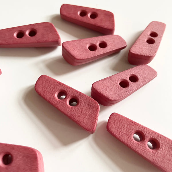 Plastic Wood-Look Toggle - Rose