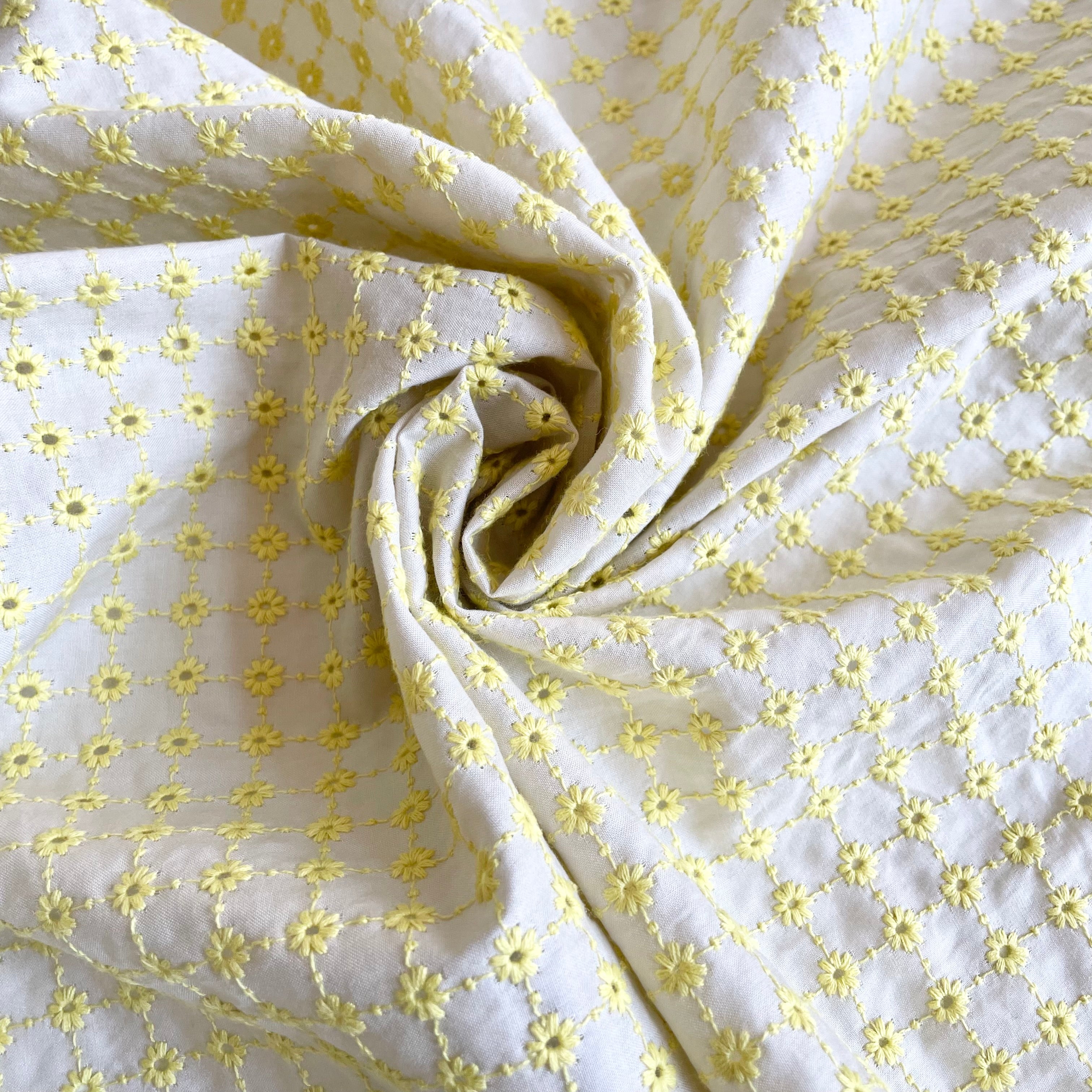 Cotton Eyelet - Electric Daisy Chain