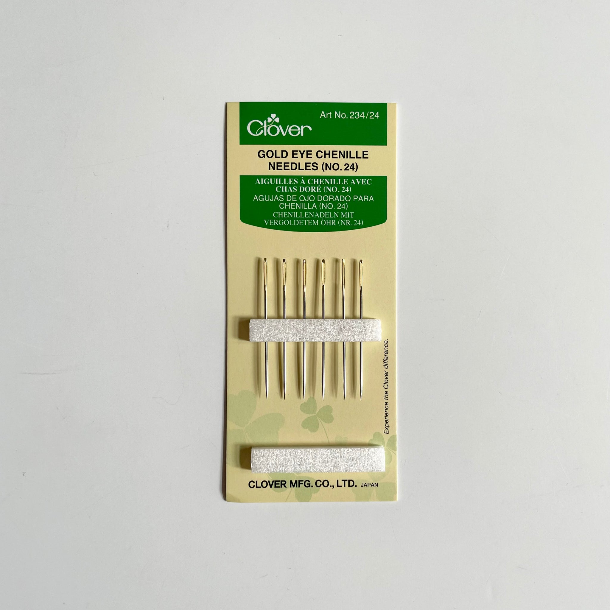 Clover Gold Eye Chenille Needles - Size 24