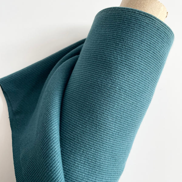 Merchant & Mills Fabric : Cotton Rib Knit - Alta Mare