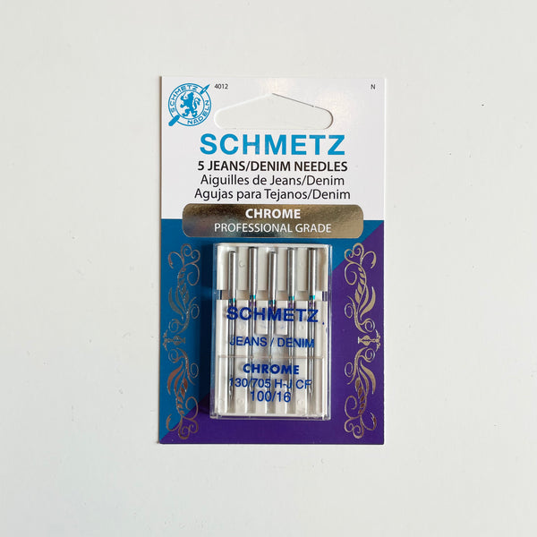 Schmetz Chrome Sewing Machine Needles : Jeans / Denim