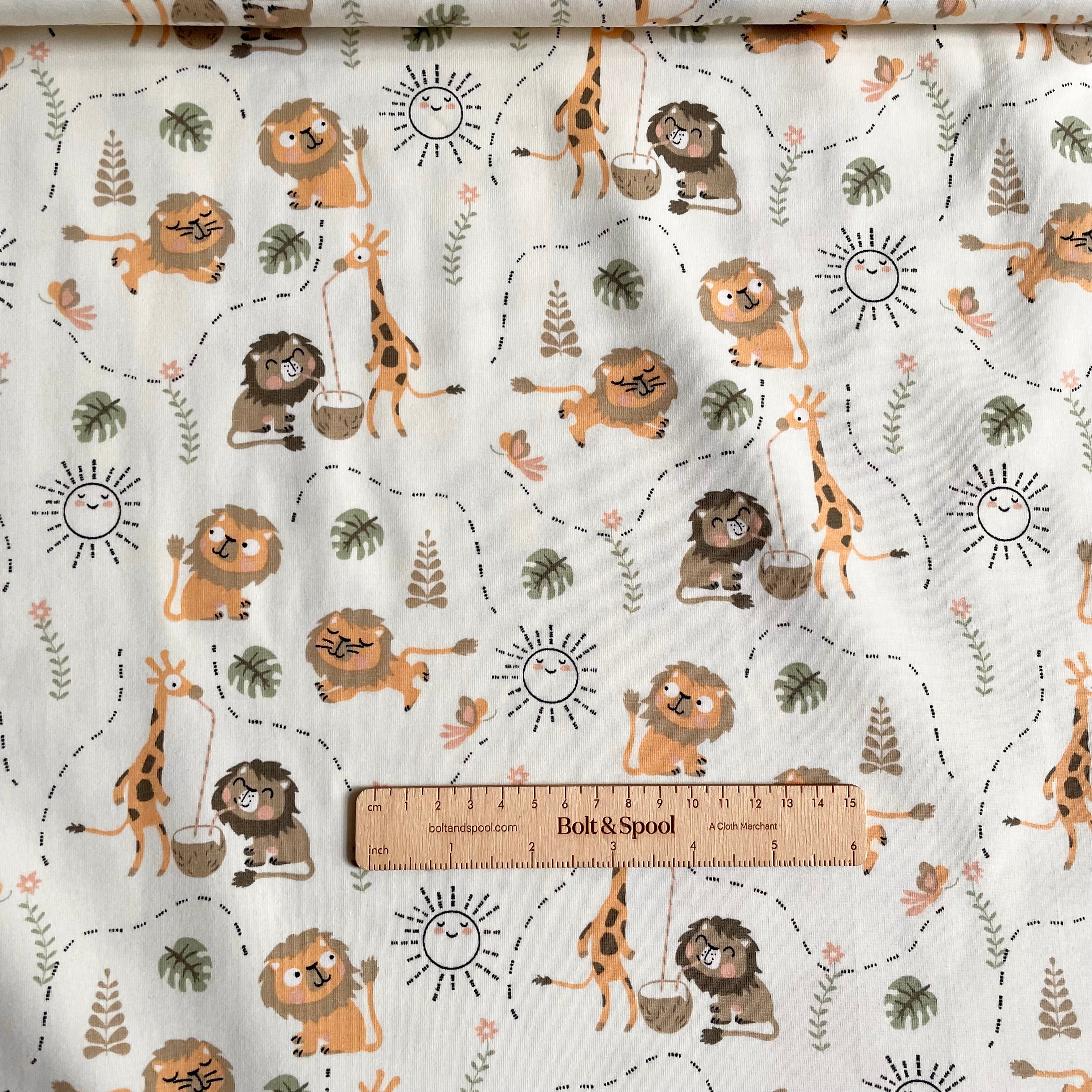 Stoffonkel Organic Jersey - Jungle Party