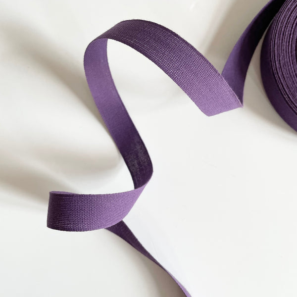 Studio Carta : Wide Tight Weave Cotton Ribbon - Plum