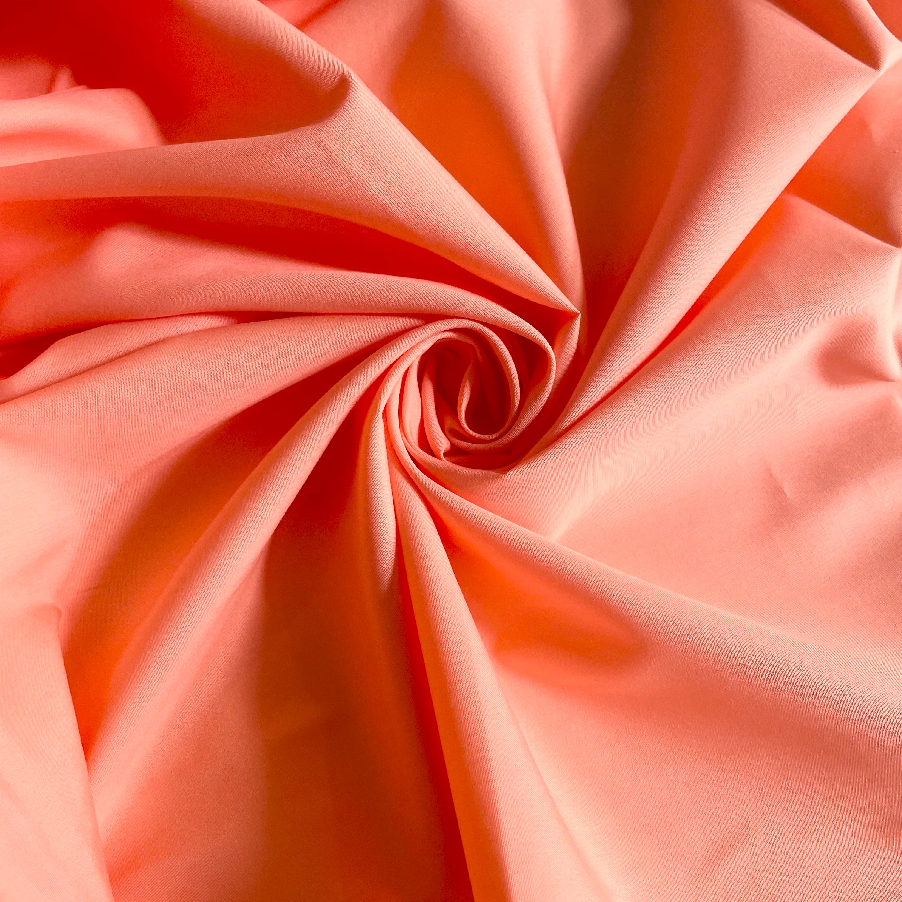 AGF Pure Solids - Grapefruit pink peach quilting cotton