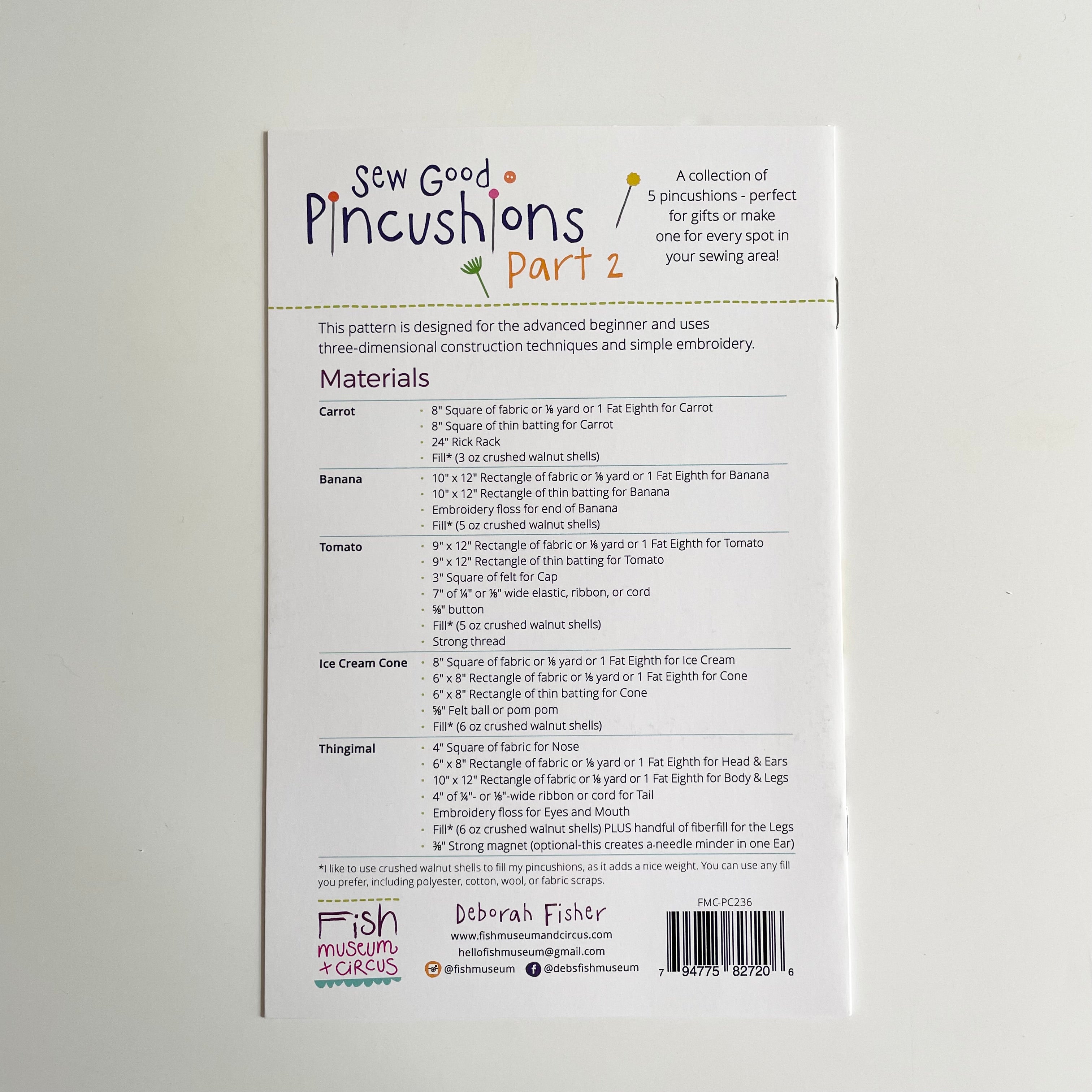 Fish Museum & Circus : Sew Good Pincushion Part 2