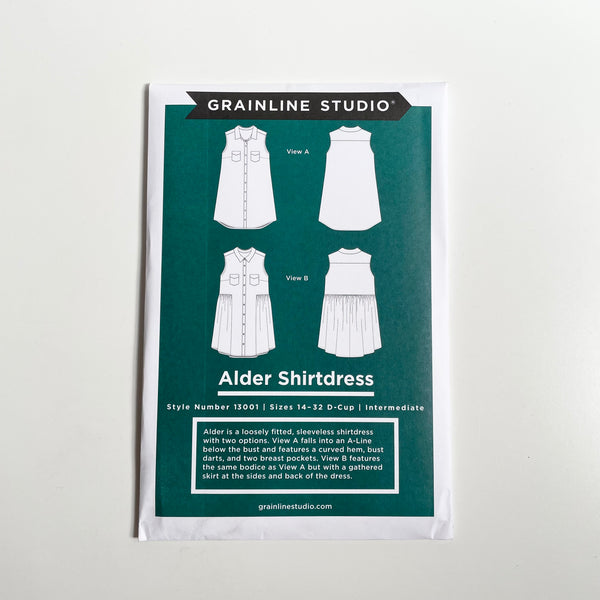 Grainline Studio : Alder Shirtdress sizes 14 - 32