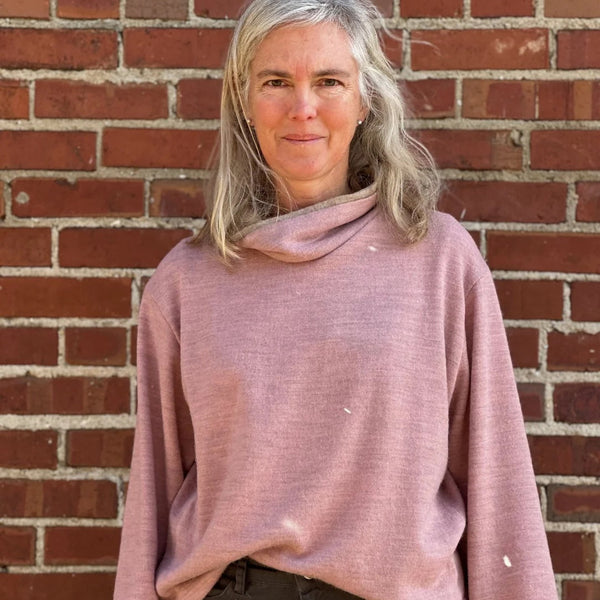 Green Pepper mock turtle polar sweater sewing pattern