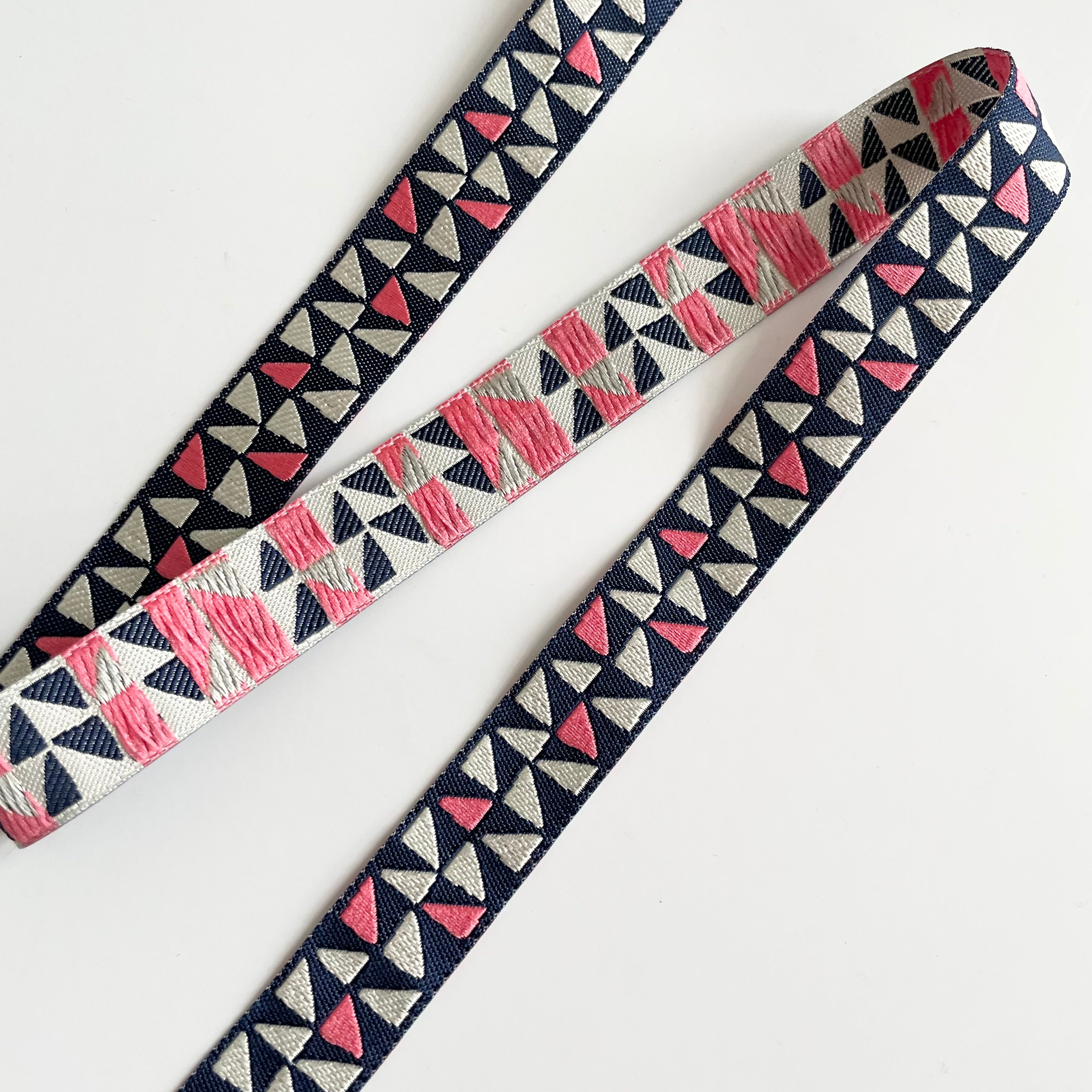 Amy Butler Ribbon : Powerpoint - Cream / Coral