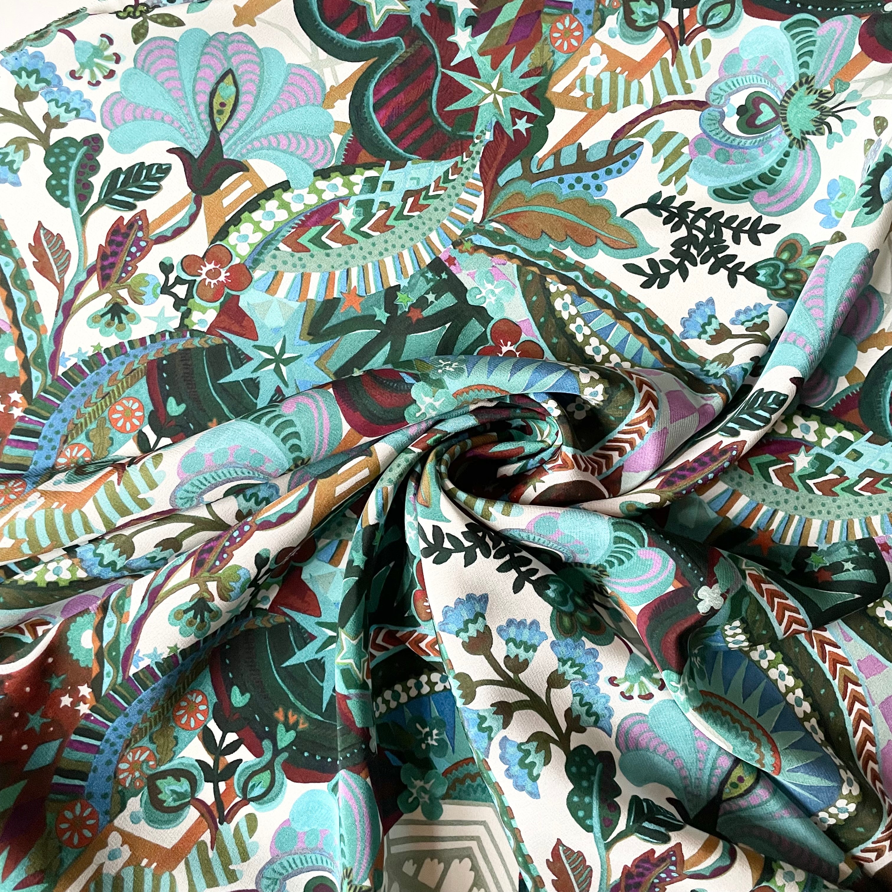 Liberty Fabrics Kensington Silk Crepe de Chine Staging Liberty SS25 Retold Collection