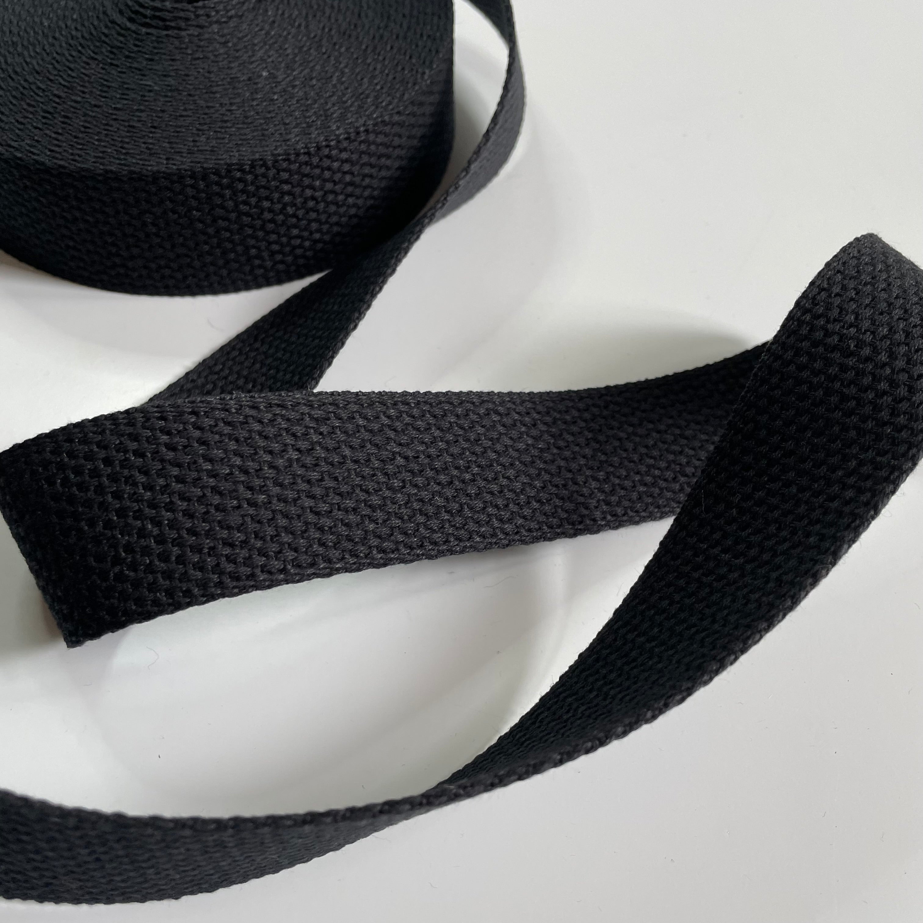 Heavy-Weight Cotton Webbing - 1 1/2" wide Black