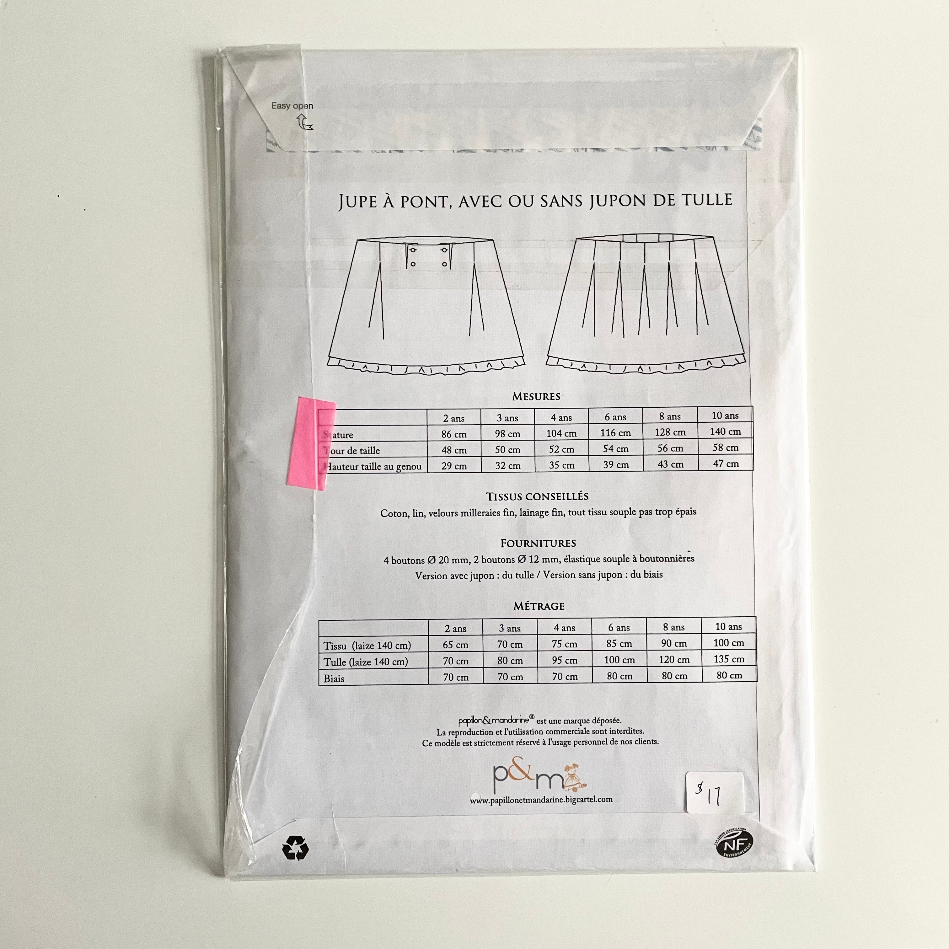 P&M Patterns : Marlon Skirt
