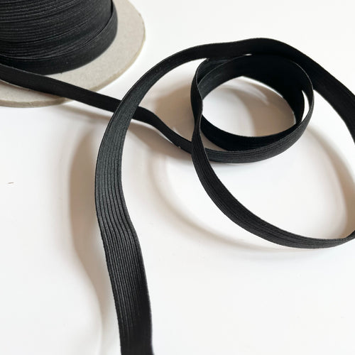 Elastic : Braided Black 1/2"