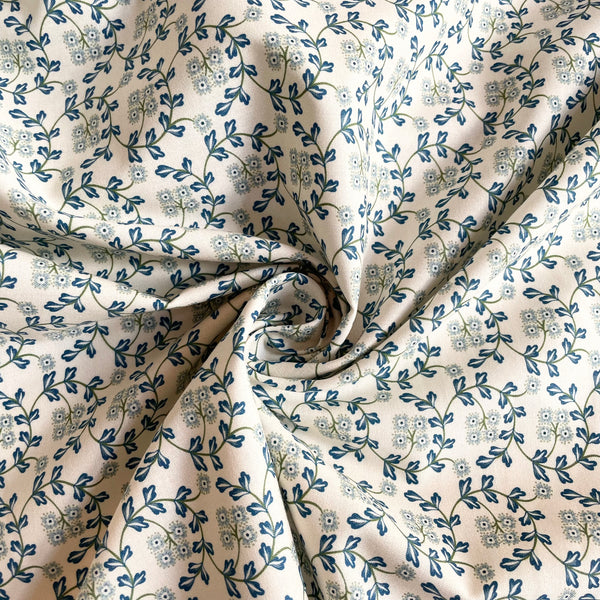 Cloud9 Organic Cotton : Summer Garden - Flowering Lace Blue