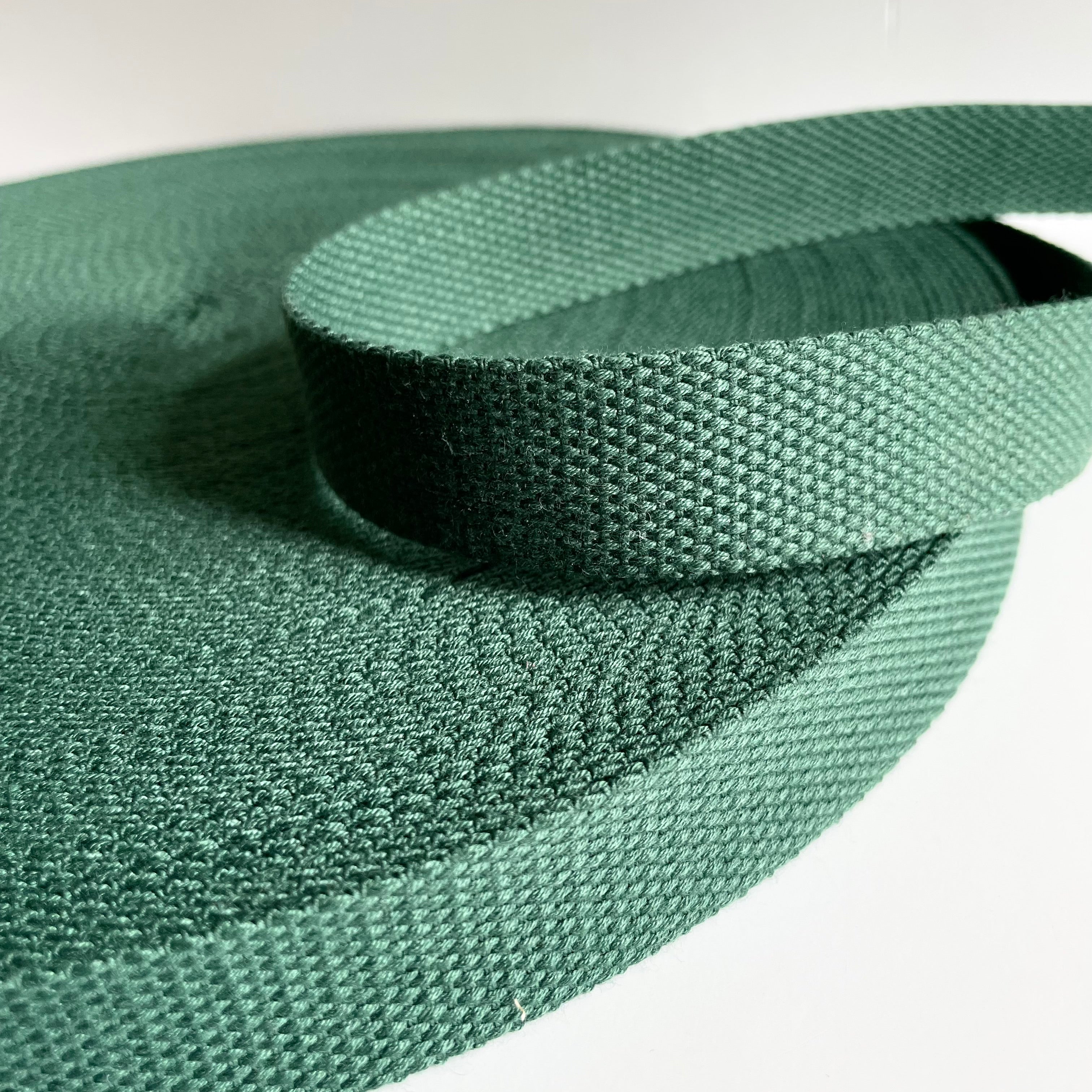 Cotton Webbing - Hunter Green 1"