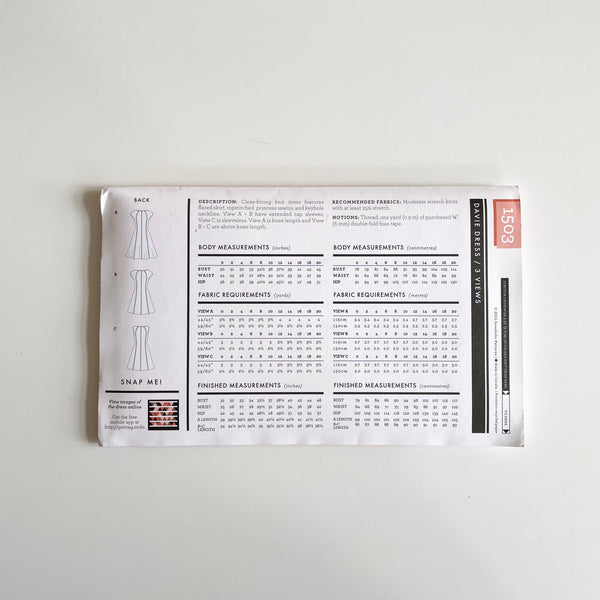 Sewaholic Patterns : Davie Dress