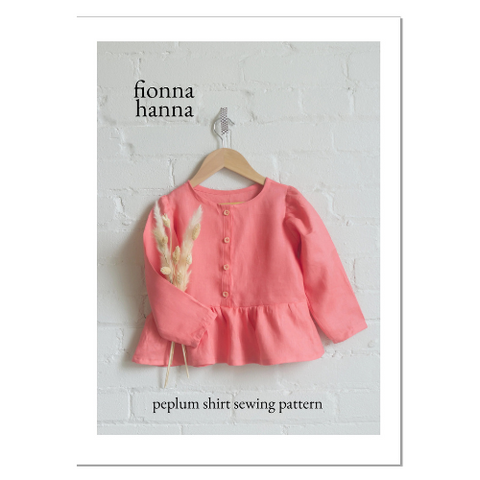 fionna hanna peplum shirt sewing pattern