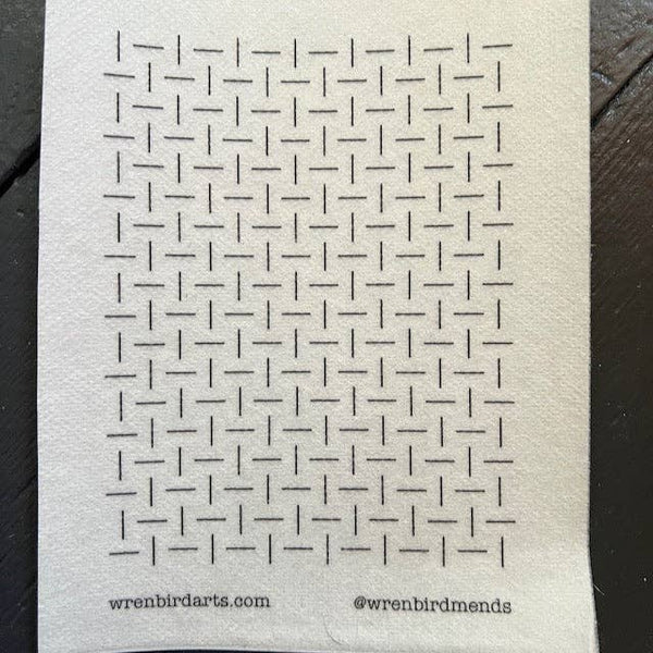 Wren Bird Arts : Washable Mending Transfers Set Cream #10 Fiber Arts Patterns