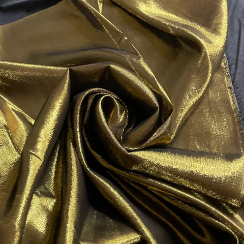 Silk Lurex Georgette - Black / Gold
