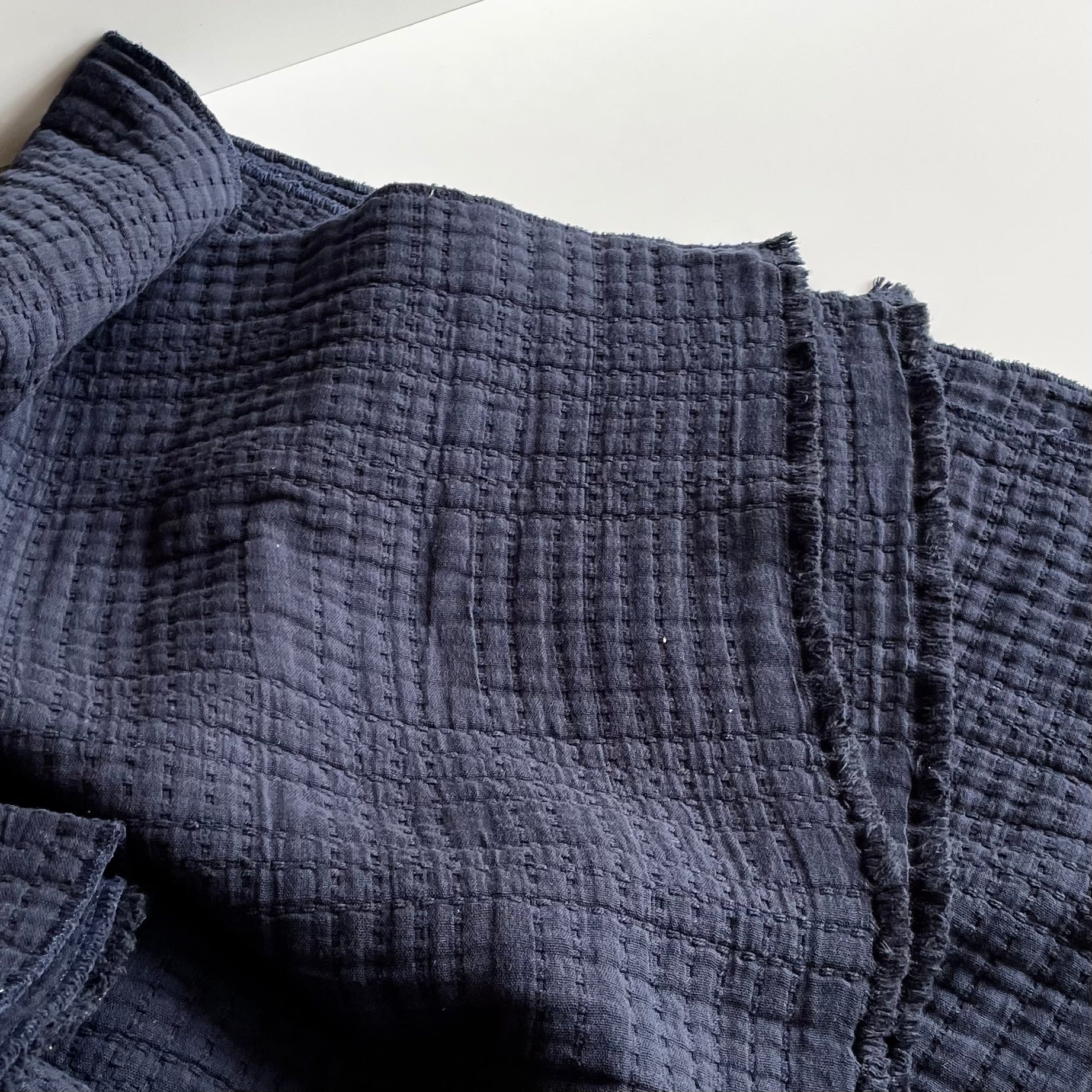 Merchant & Mills Soft Stitch Quilted Jacquard - Navy