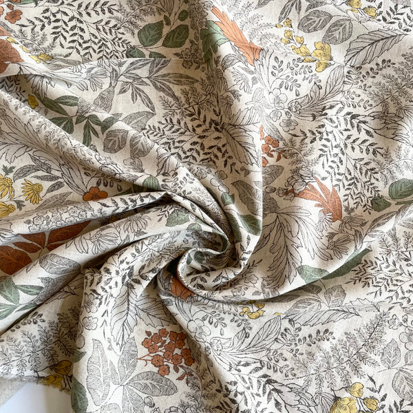 Hokkoh  Linen / Cotton Sheeting - Botanical Sketchbook