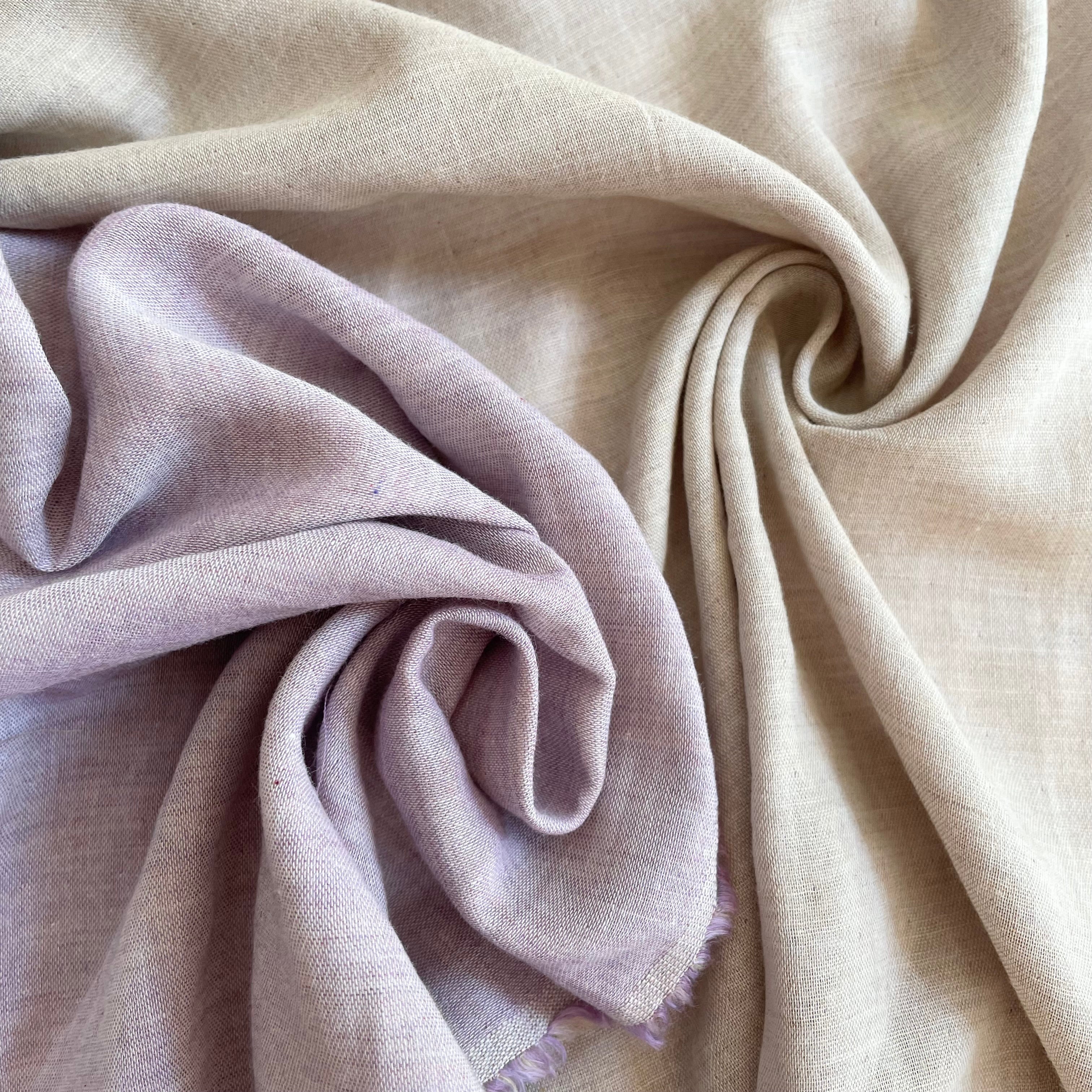Organic Cotton Double Gauze - Lavender / Flax