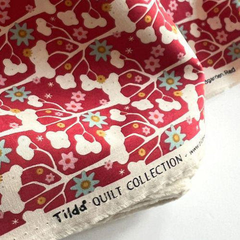 Tilda Fabrics : Jubilee : Wildgarden Red