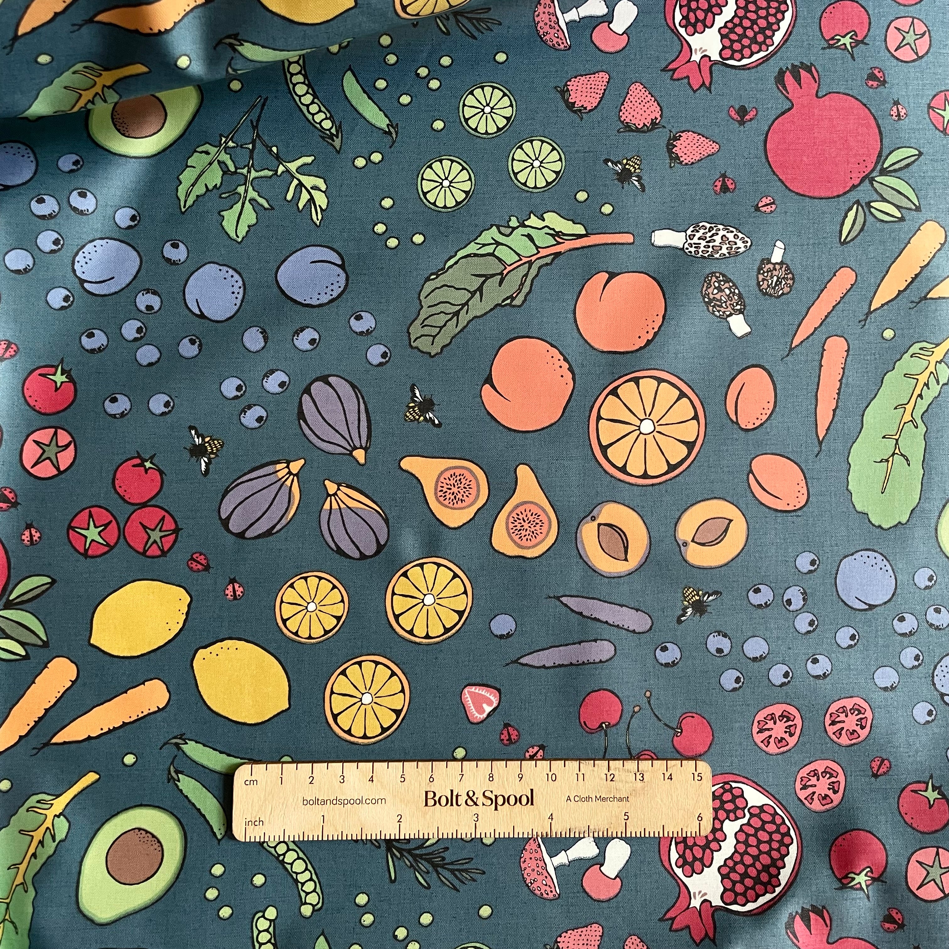 Splash Laminated Cotton - Kale