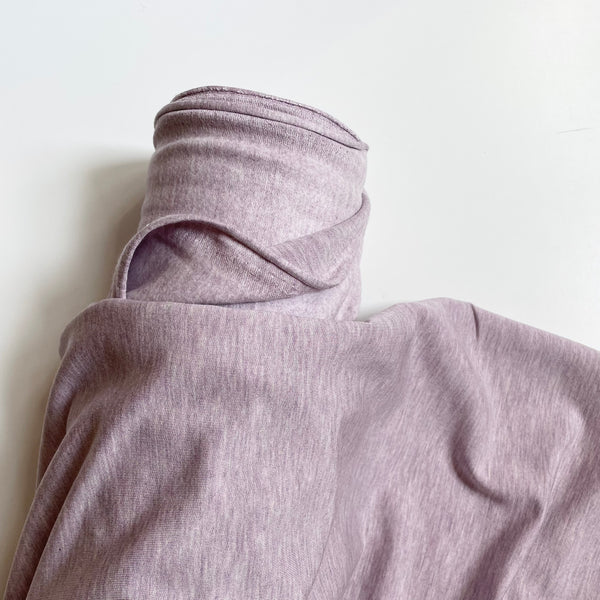 Bamboo Sweatshirt Knit - Heathered Lilac