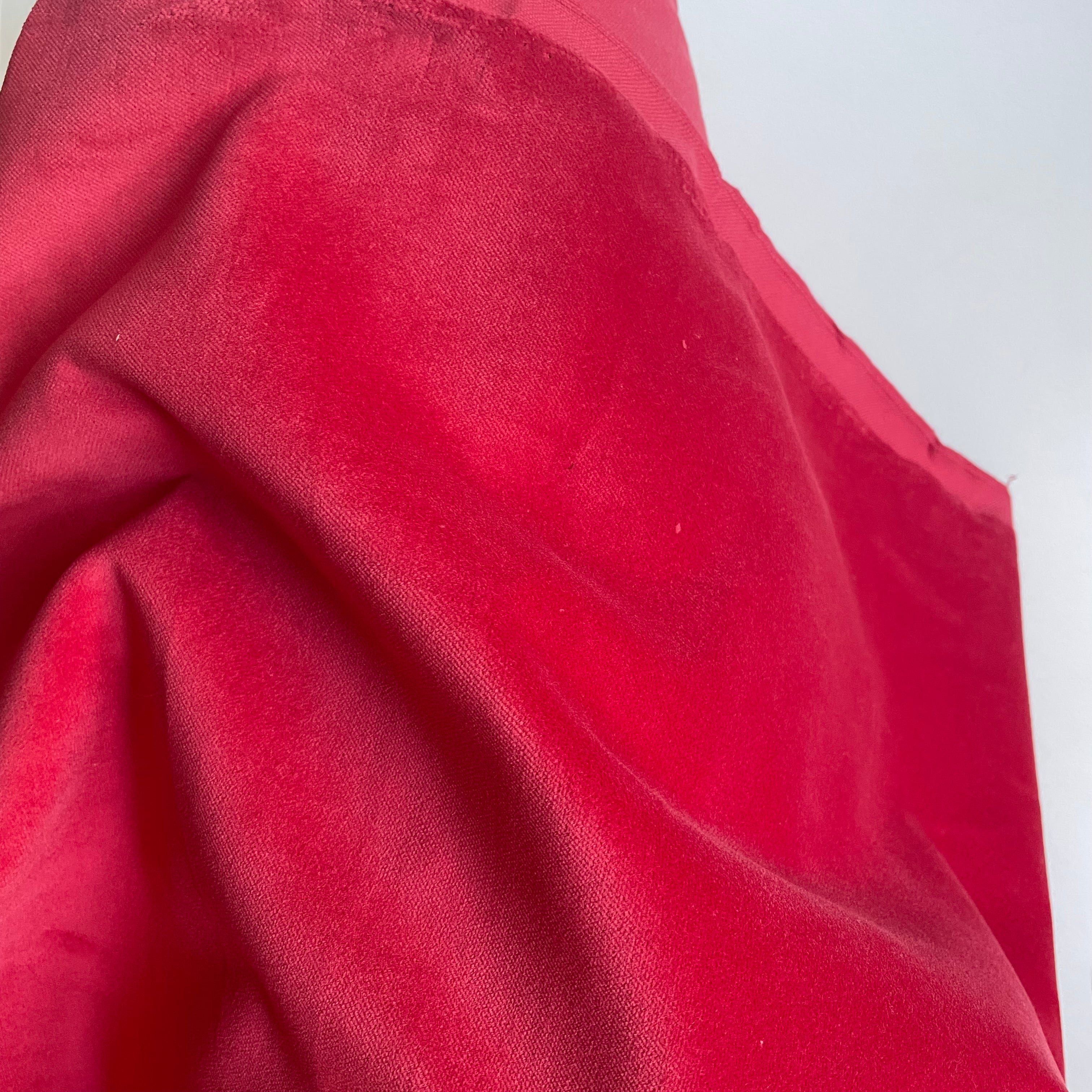Verona Cotton Velveteen - Red