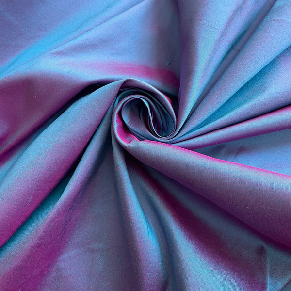 Silk Dupioni - Blue Sapphire iriedescent purple