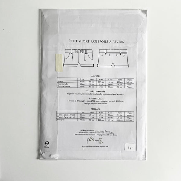 P&M Patterns : Ella Shorts