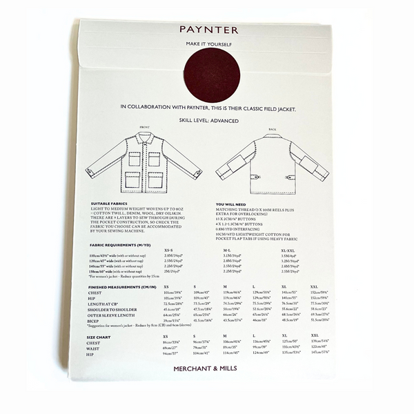 merchant & mills paynter jacket sewing pattern