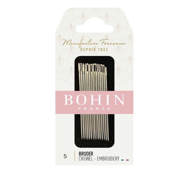 bohin crewel embroidery needle size 5 