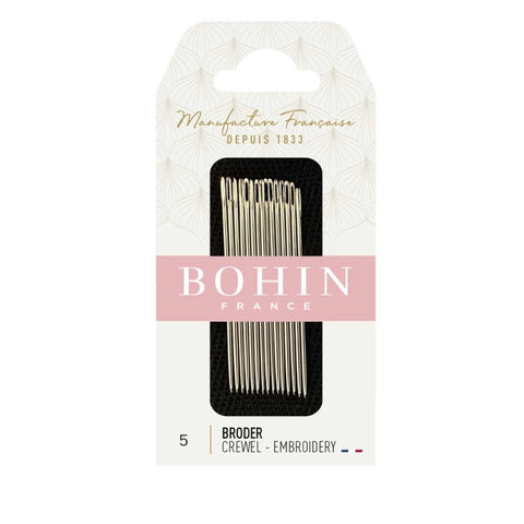 bohin crewel embroidery needle size 5 