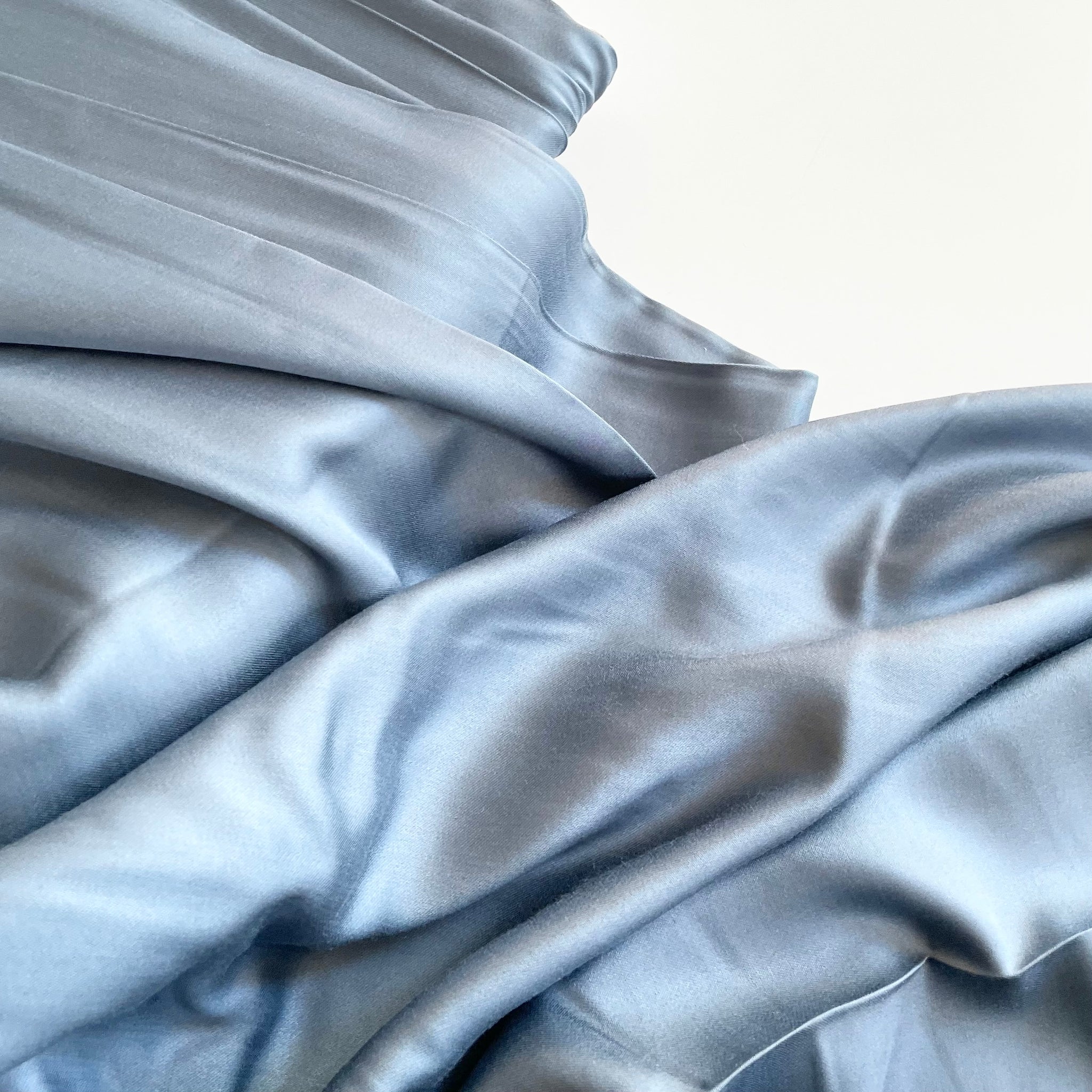 Ecovero Satin Rayon - Bering Sea