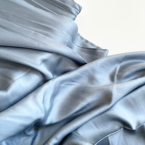 Ecovero Satin Rayon - Bering Sea