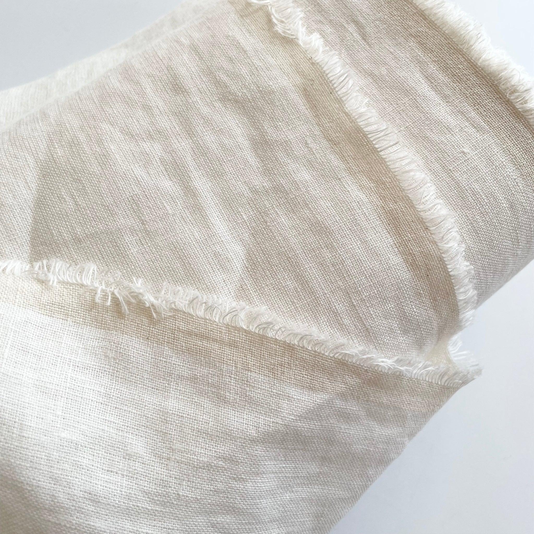 Wide Linen - Milk White
