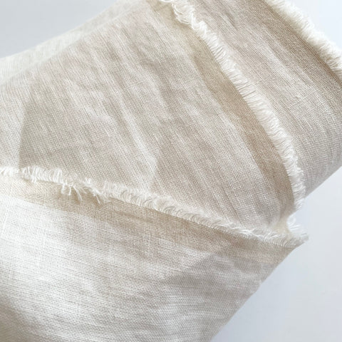 Wide Linen - Milk White